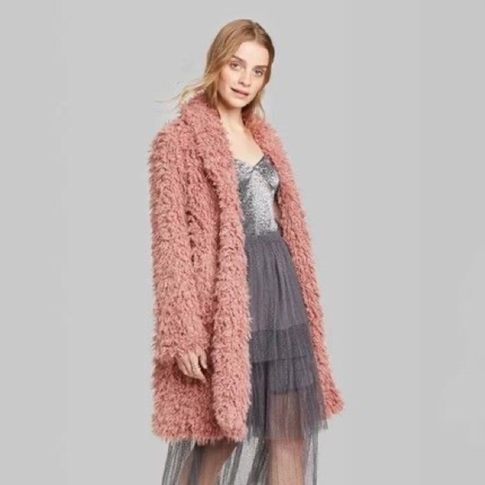 NWOT wild fable Sherpa Jacket in Rose